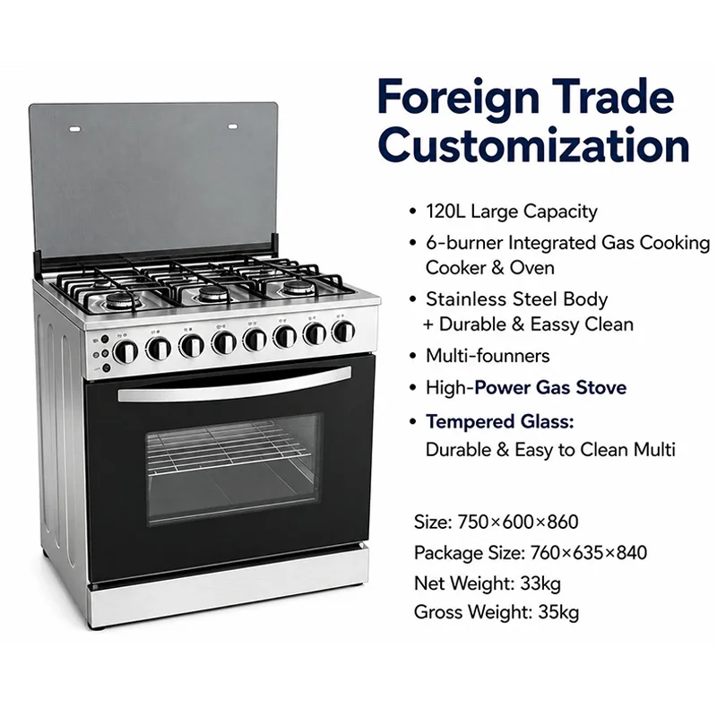 Commercial Kitchen Oven - Fornello a Gas Commerciale a 6