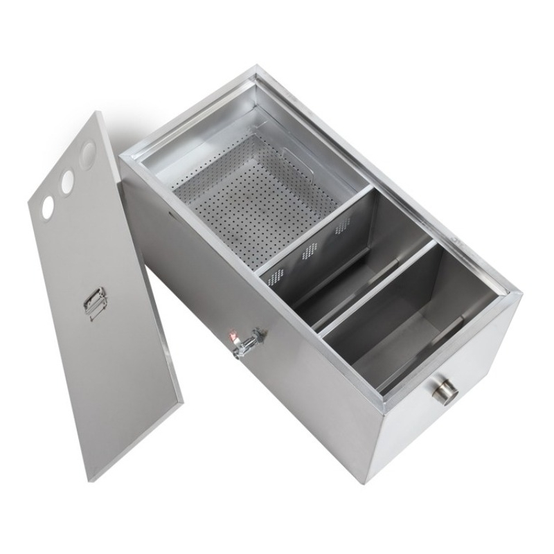 Commercial Kitchen Grease Trap - Filtro separatore olio-acqua in acciaio inox