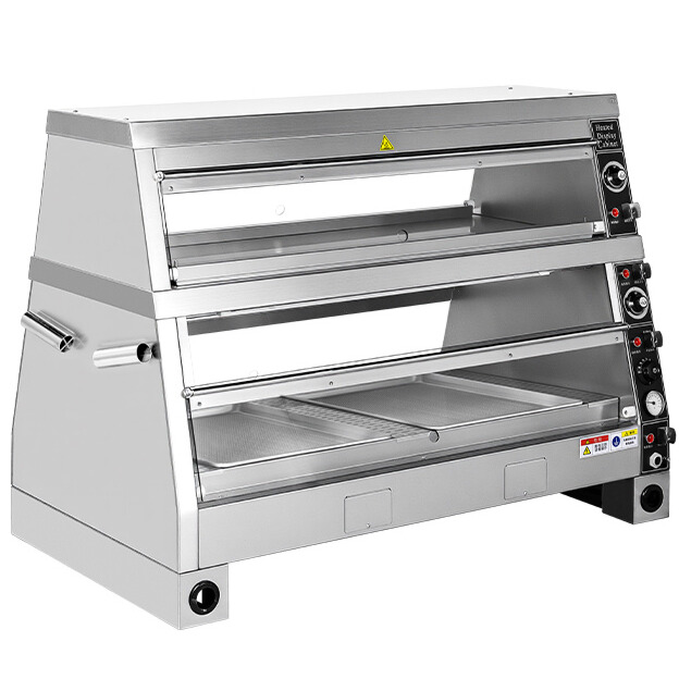Food Warmer Display - Vetrina Riscaldante Elettrica Commerciale a 2