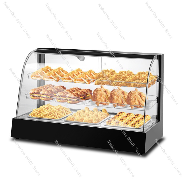 Food Warmer Display - Vetrina commerciale per alimenti cotti, hamburger,