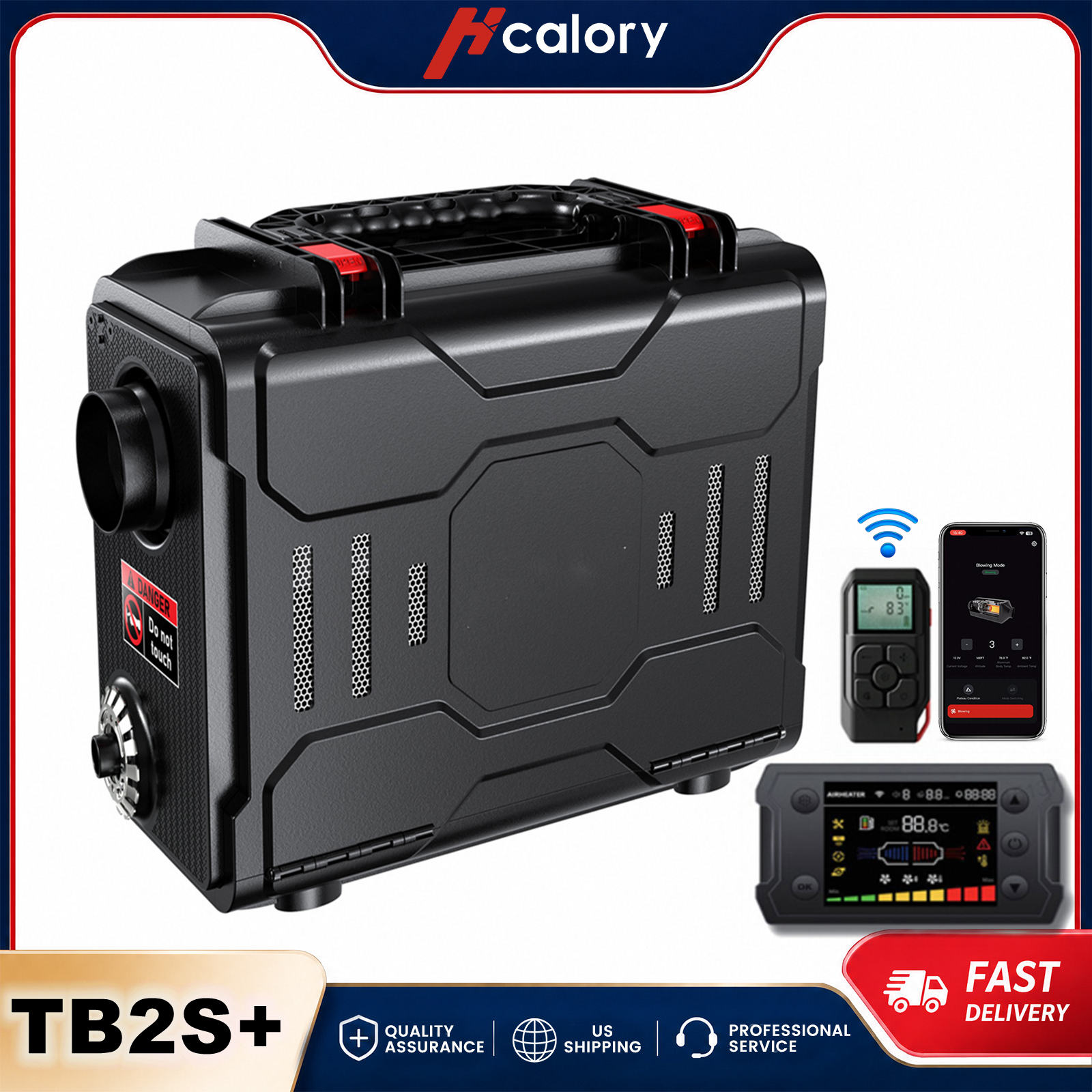 Food Warmer Display - Hcalory TB2S+ 8KW Riscaldatore Diesel 6L