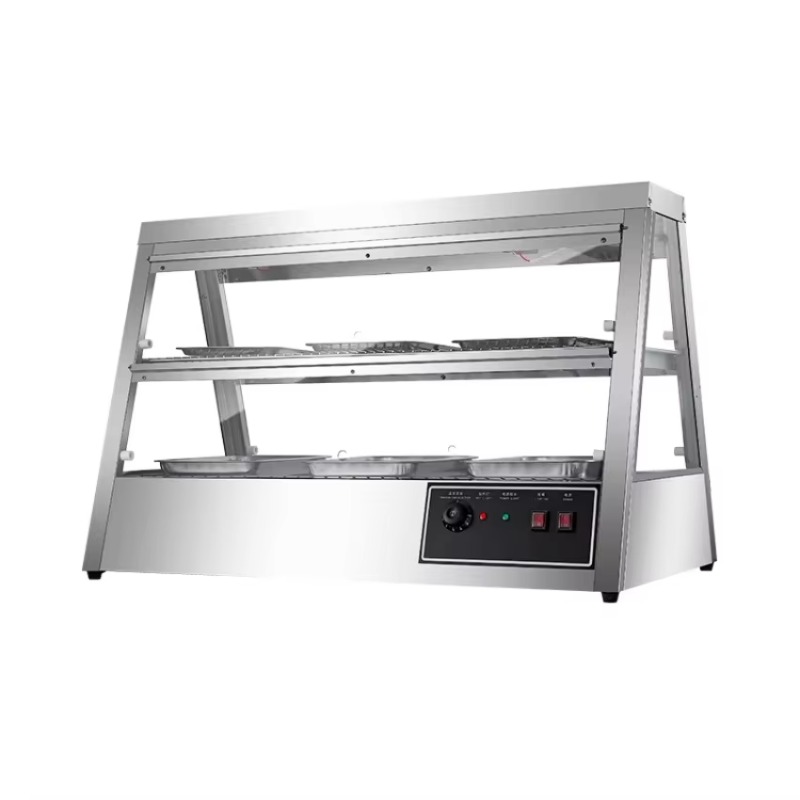Food Warmer Display - Vetrina Riscaldante Commerciale in Acciaio Inox