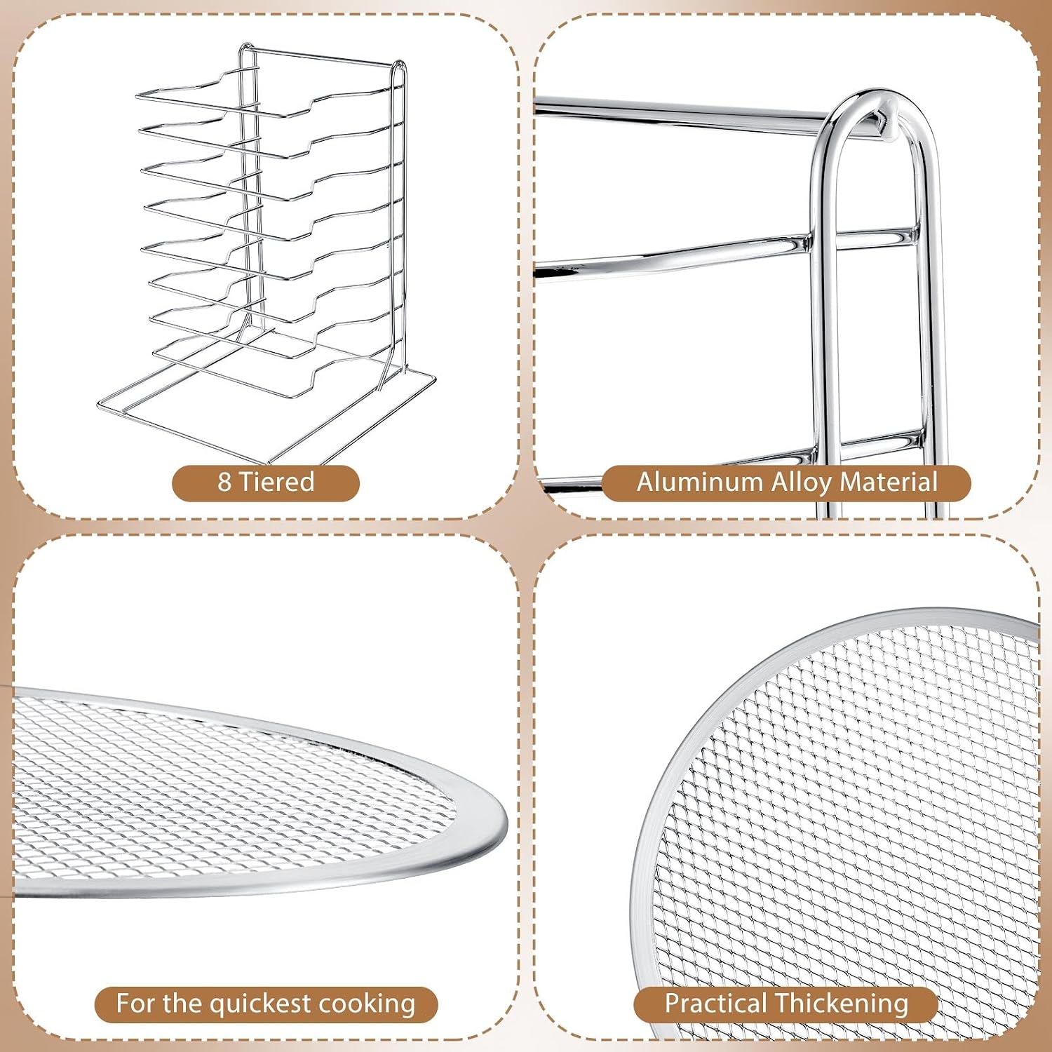 Supporto per pizza a 8 livelli - Commercial Kitchen In Home recensione e prezzo