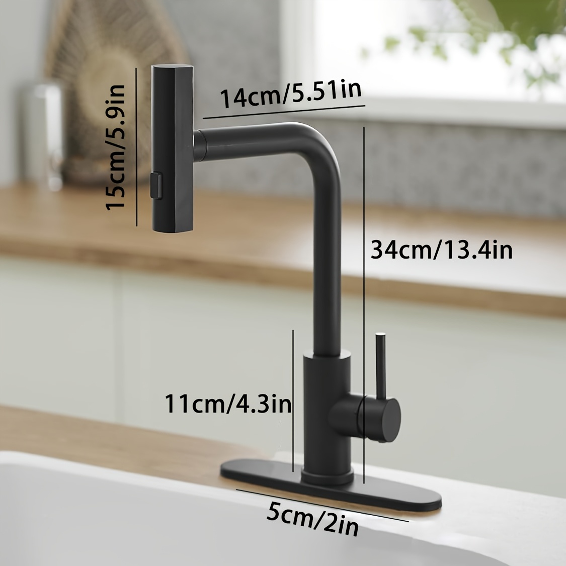 Rubinetto da cucina nero da 1  - Commercial Kitchen Faucets recensione e prezzo