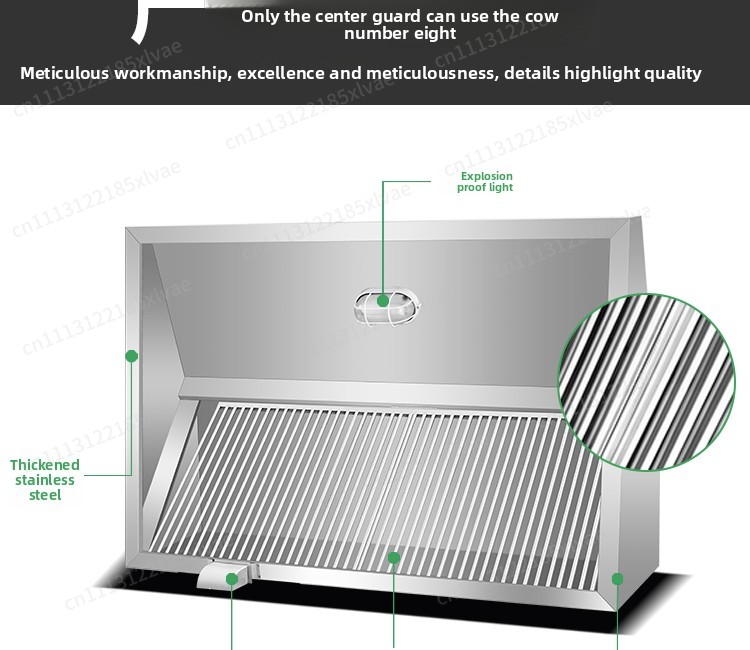 Cappa aspirante in acciaio ino - Commercial Exhaust Hood recensione e prezzo