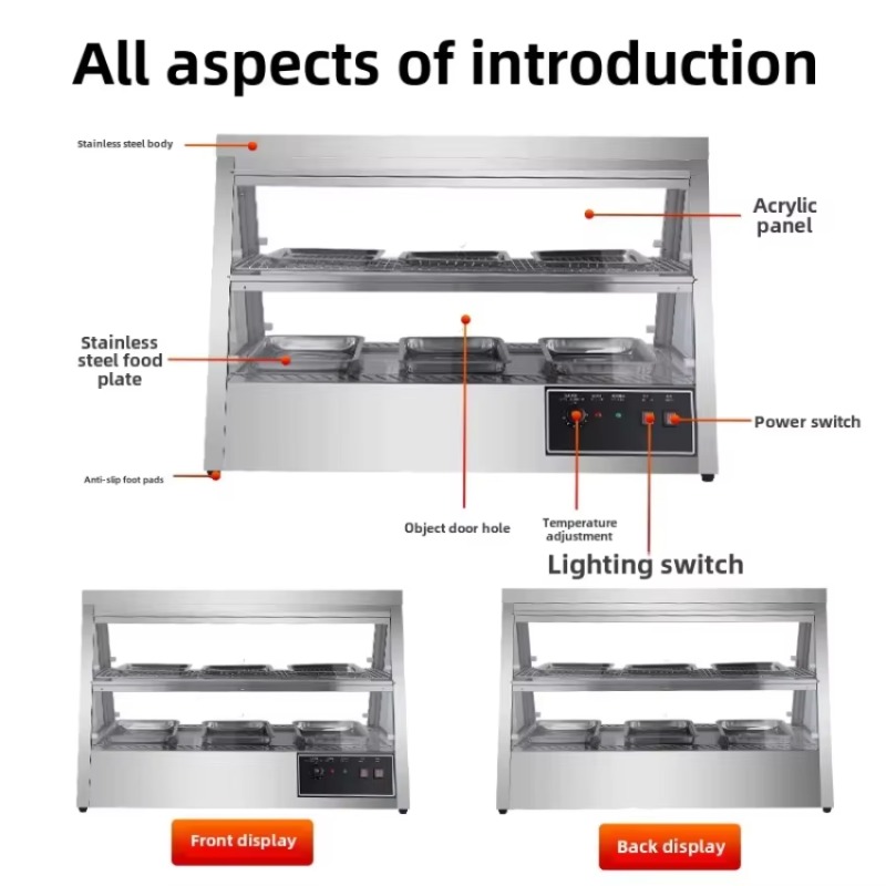 Vetrina Riscaldante Commercial - Food Warmer Display recensione e prezzo